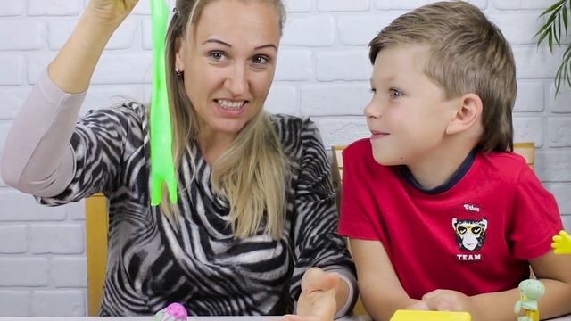 Странный Слайм Губка Боб ? Необычный Антистресс из магазина