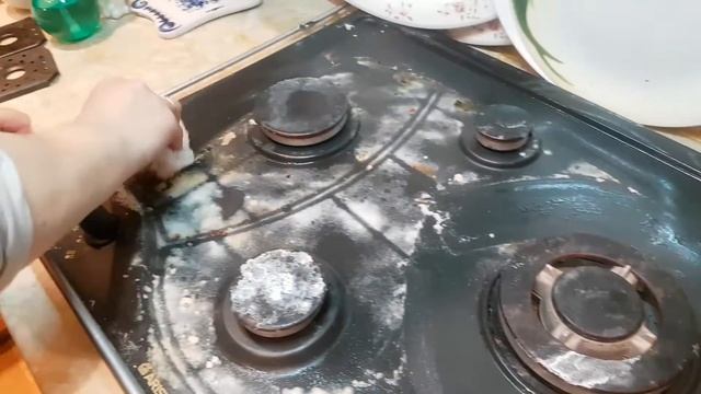 Чистка плиты содой смотреть онлайн