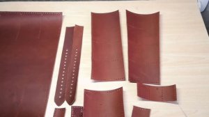Leather tool roll bag making. Leather craft PDF pattern