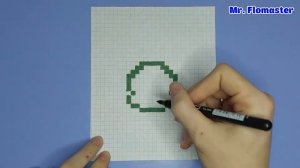 Как Рисовать Черепашку-ниндзя  ? - Рисунки по клеточкам / How to Draw Teenage Mutant Ninja Turtle ?