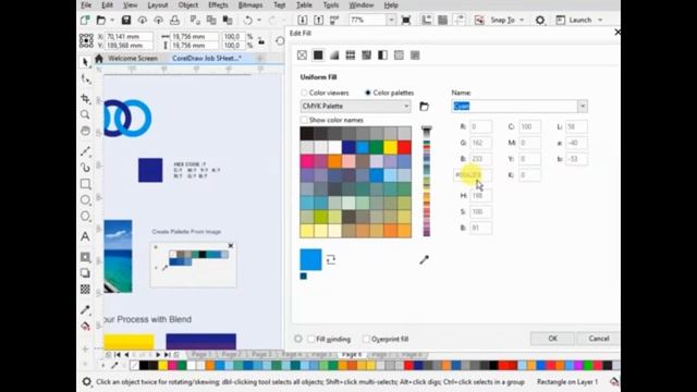 Blend and Color Code | CorelDraw Tutorial смотреть онлайн