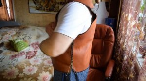 Жилет из кожи с тиснением. 1ч. Выкройка. Эксклюзивные изделия из кожи.