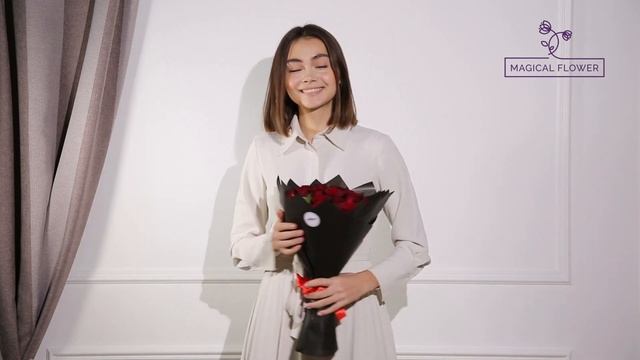 25 Красных Роз 40см смотреть онлайн