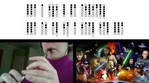 Force Theme (Star Wars) on Tin Whistle D + tabs tutorial