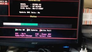 Прошивка BIOS материнской платы BIOSTAR с дискеты