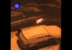 В Тульской области подростки подожгли припаркованный автомобиль и сбежали
