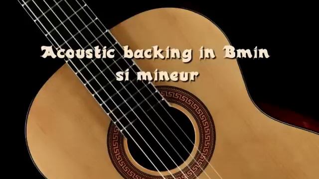 Acoustic guitar backing track in Bmin