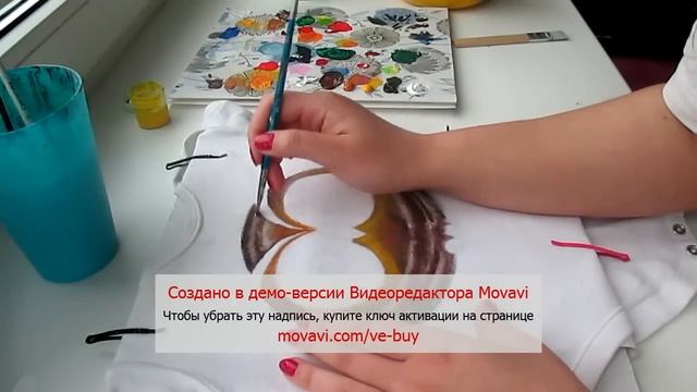 как сделать рисунок на футболке своими руками. СОВА смотреть онлайн