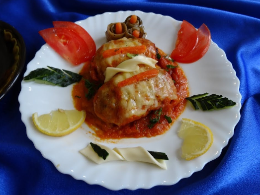 ЗРАЗЫ МЯСНЫЕ С БАКЛАЖАНОМ И СЫРОМ