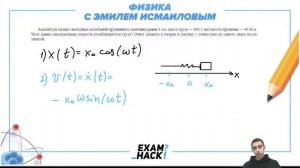 Амплитуда малых свободных колебаний пружинного маятника равна 4 см, масса груза — 400 г - №30543