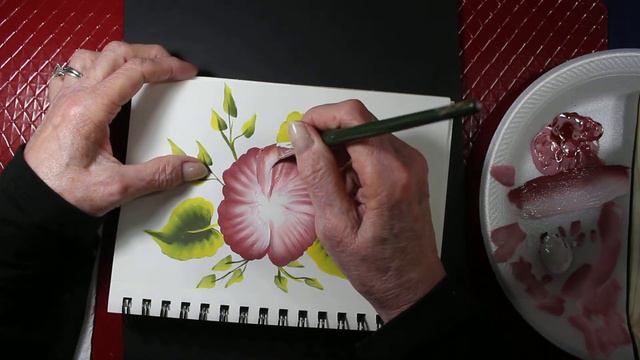 How to Paint a  Shell Stroke  -  One Stroke Painting  - CABBAGE ROSE -   Easy One Stroke Painting