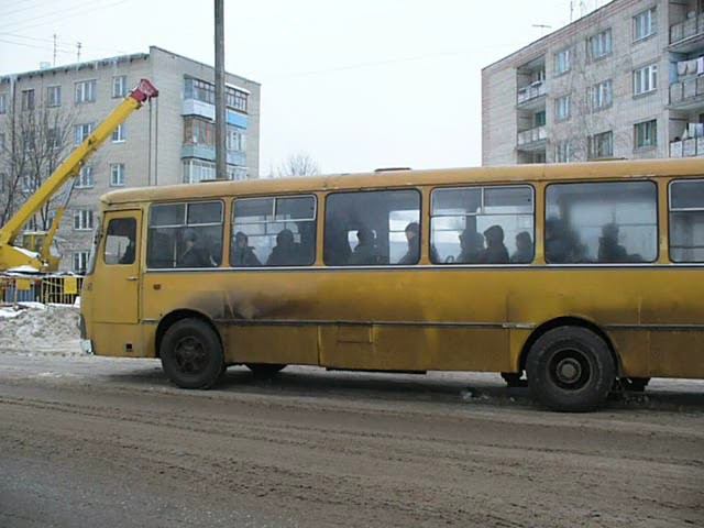 ЛиАЗ-677М. Кострома. ПАТП-3. №406. 27.01.2009 г.