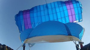 Летний прыжок с парашютом.