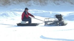 Мотобуксировщик-трансформер Альфа первые покатушки