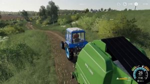 FS 19 - Собираю солому в тюки.  Купил Рыбхоз - Фермер в БАЛДЕЙКИНО # 29