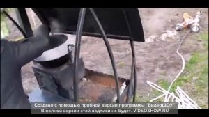 Блюдо в казане на костре покорившее миллионы! Свинина по Киевски с шампиньонами в казане на костре.