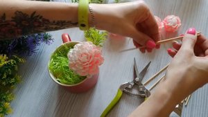 Букет из пионов в керамической кружке ? Букеты из мыла ? Мастер-классы по мыловарению