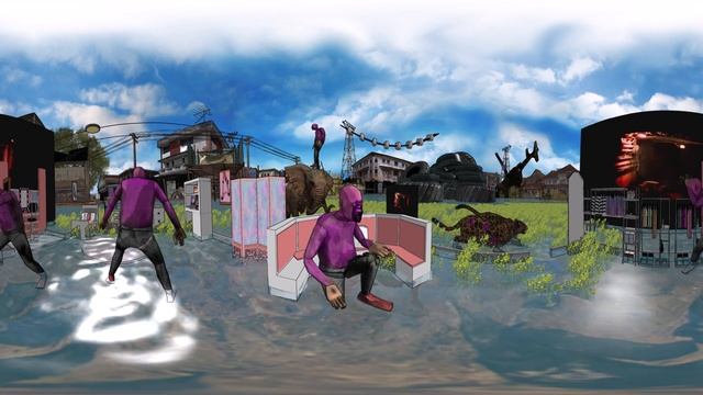 TRAIN EATER & BELL RINGER & SMILE ROOM & SCP-2086// Coffin Dance X Baby Shark COVER // VR video 360 смотреть онлайн