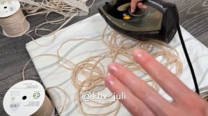 Как подготовить рафию для вязания ?/ JiJi вязание
