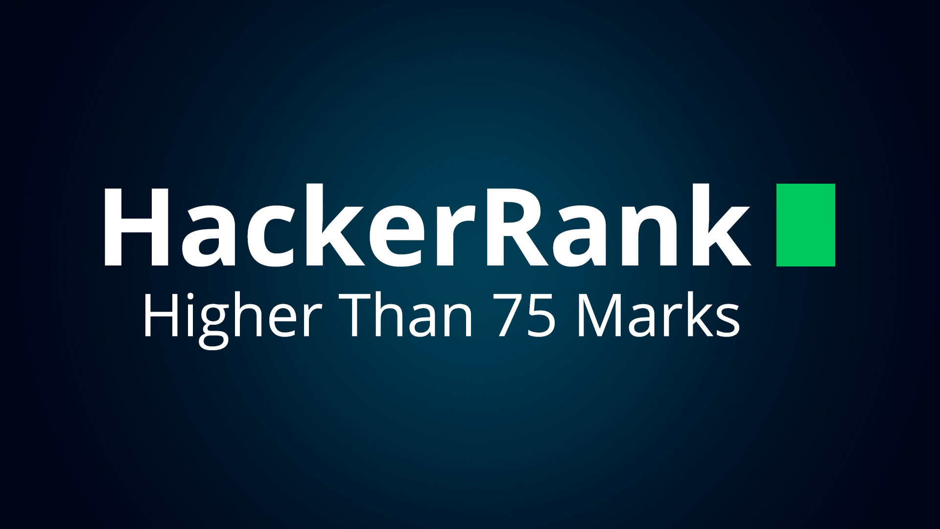 Решение SQL задания "Higher Than 75 Marks" на HackerRank.com