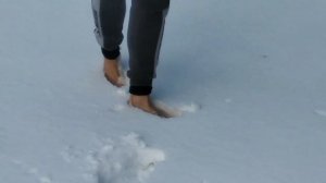 Босиком по апрельскому снегу ❄️☀️
