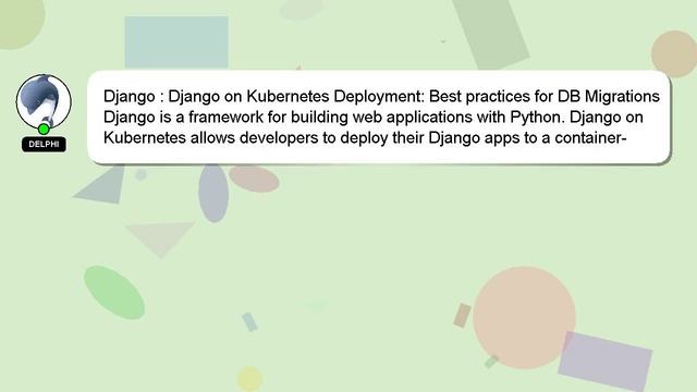 Django : Django on Kubernetes Deployment: Best practices for DB Migrations смотреть онлайн
