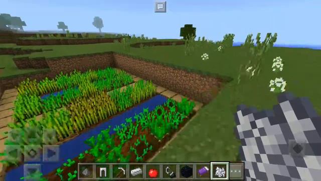 Жители садят семена пшеницы в Майнкрафте смотреть онлайн