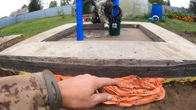 Постройка водозаборного узла. Гидроизоляция фундамента.