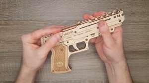 Ugears Пистолет модель Wolf-01 деревянный конструктор