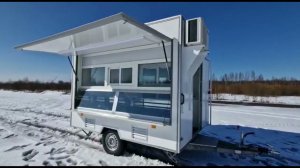Торговый прицеп, фудтрак, автолавка. Модель: Классика. Размер 3х2, с холодильным оборудованием.