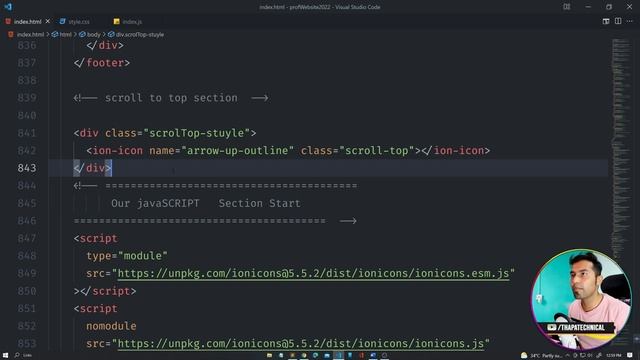 Website Development in Hindi #18: Scroll To Top Functionality with JavaScript and CSS only смотреть онлайн