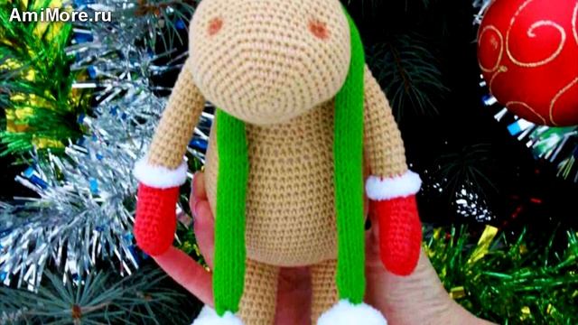 Амигуруми: схема Оленя Рудольфа. Игрушки вязаные крючком. Free crochet patterns.