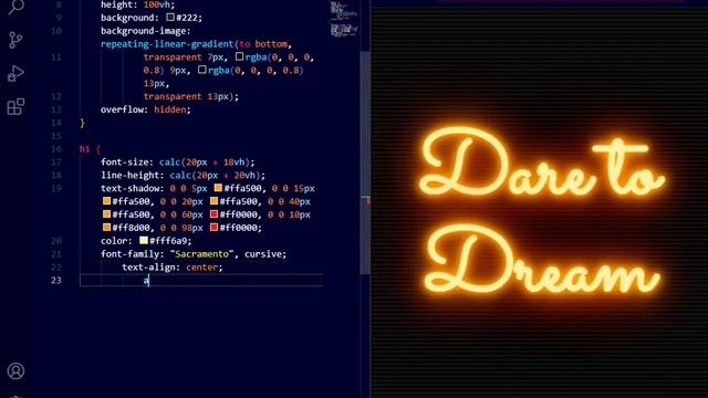 Neon Text Animation | How to make Neon Text Animation | CSS Animation Effects