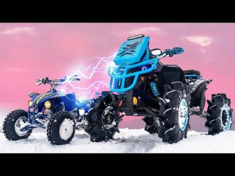 Электро квадрик против заряженных BRP зверей!