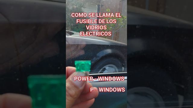 COMO SE LLAMA EL FUSIBLE DE LOS VIDRIOS ELECTRICOS #autos #ayudatv #carros #coches