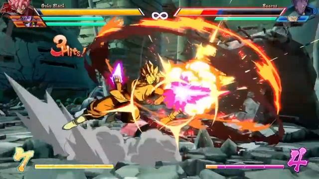 Dragon Ball FighterZ - Goku Black Moves/ Combos смотреть онлайн