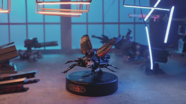 Штурмовой жук MI03 (Stag Beetle) от ROKR - 3d пазл, сборная механическая модель, с мотором