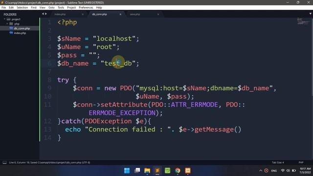 How to Connect HTML Form with MySQL Database using PHP смотреть онлайн