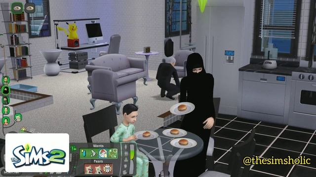 Sims 1 vs Sims 2 vs Sims 4 - How to Make Burger смотреть онлайн