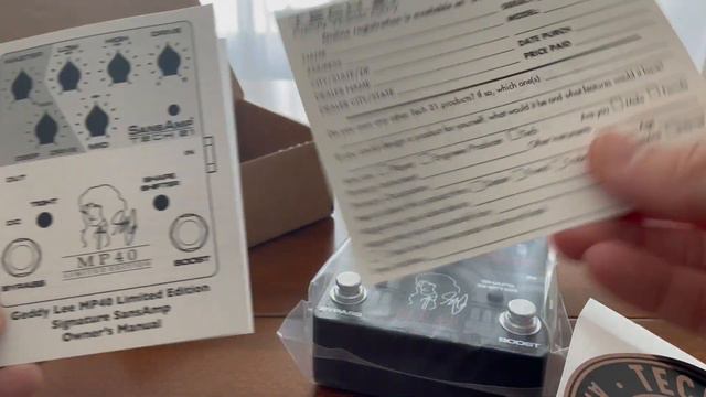 MP40 Tech 21 Sansamp Geddy Lee Pedal Unboxing смотреть онлайн