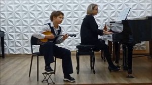 Савкина Ольга, домра, 11 лет, Русская народная песня обработка В. Дителя "Ах, Настасья"