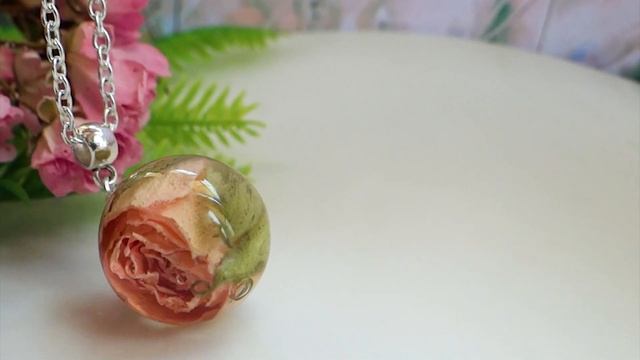 Розовая Роза кулон смотреть онлайн