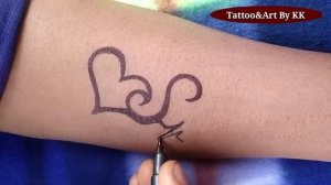 How to make Beautiful S letter Tattoo