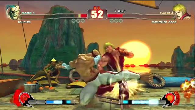 Street Fighter 4: Maximilian(Ken) vs Haunts(Sagat) PT2 (HD) смотреть онлайн