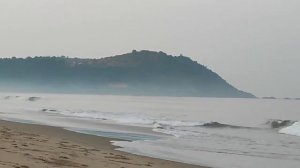 Morning January 5, 2023. Gokarna. India. Relax. Ocean. The sound of the waves. Утро 5 января.