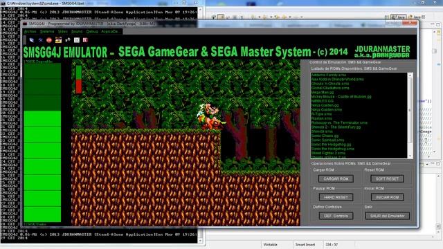SMSGG4J-v-0.86-M1 / MASTER SYSTEM & GAME GEAR JAVA EMULATOR (DEMO VIDEO 1) смотреть онлайн
