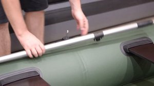 Надувная гребная лодка ПВХ Аква Оптима 240. Видео-обзор лодки.