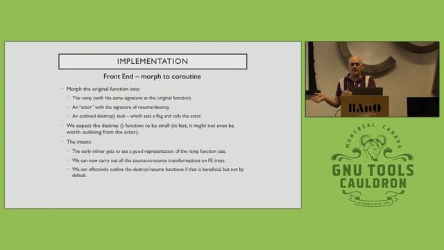 C++20 coroutines in GCC - GNU Tools Cauldron 2019