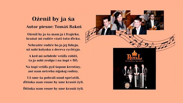 ROYAL, Oženil by ja śa, autor Tomáš Bakoš, rusínska ľudová, Videorohaľ