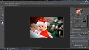 Как закруглить края картинки в Photoshop.